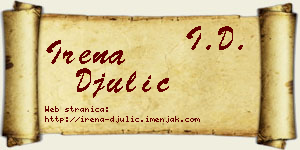 Irena Đulić vizit kartica